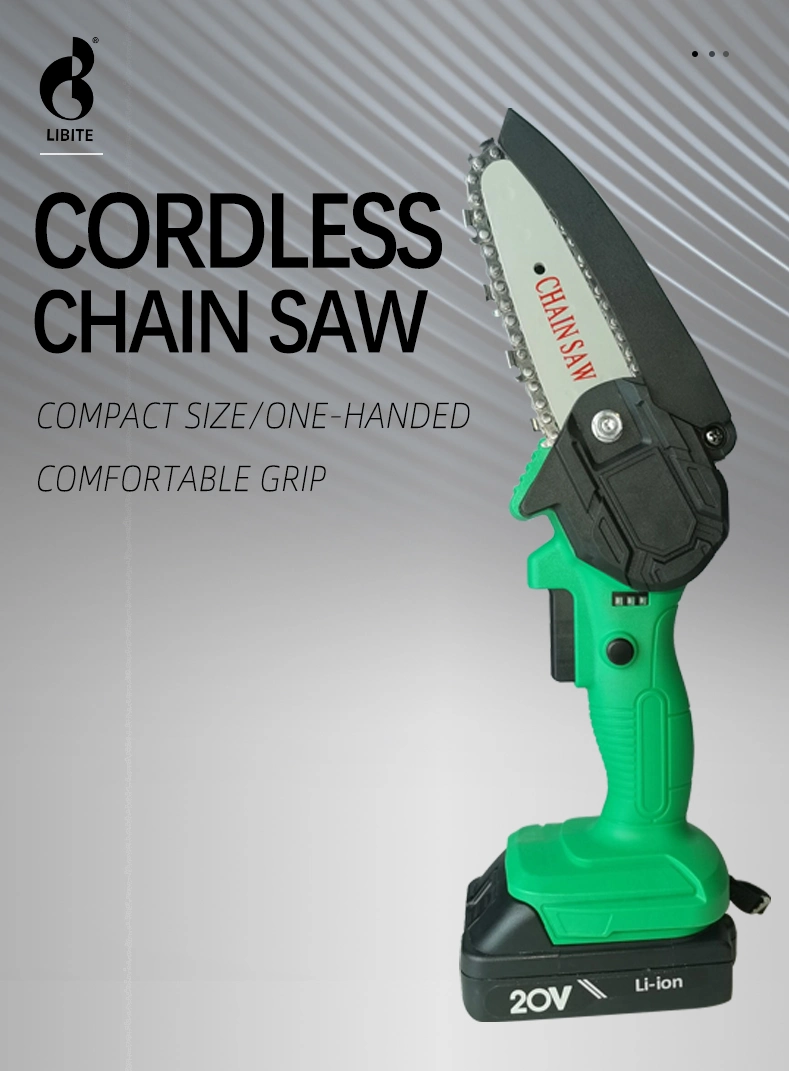 Libite 20V Cordless Chain Saw with 1500mAh Li-ion Battery